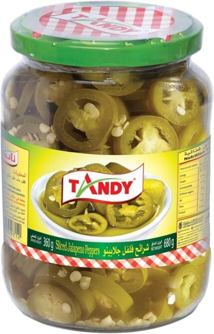 تاندي فلفل شرائح جلابينو اخضر680 جرام