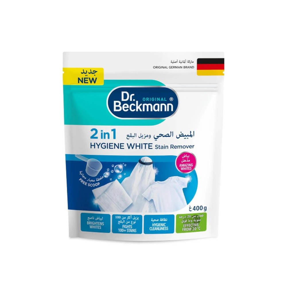 4008455597416 - 01 مسحوق د.بيكمان 400جم مبيض صحي و مزيل بقع 8ح - الصورة 1