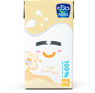 حليب فانيليا كامل الدسم نادك 125جرام