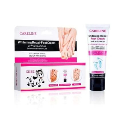 كير لاين كريم تبيض وترميم القدمين 100جرام